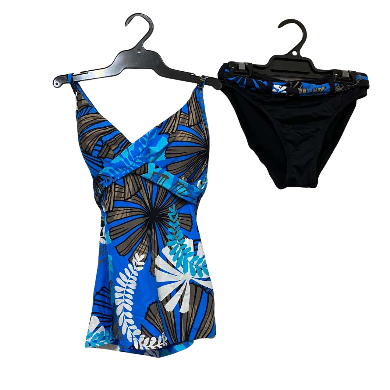 Seafolly Womens Size 8 Bikini Set Black Blue