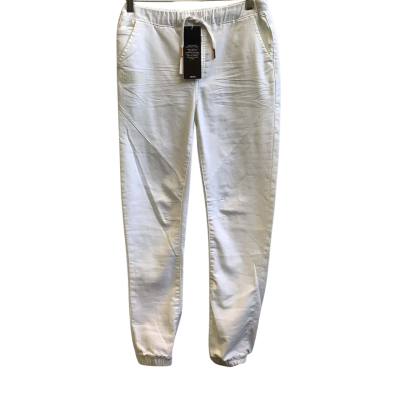 Brand New Just Jeans Womens (Youth) Size 14 Mid Rise Amaze Jogger Jeans White 