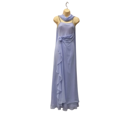  Womens  Size XS Bridesmaid Dress With Sash  Blue 