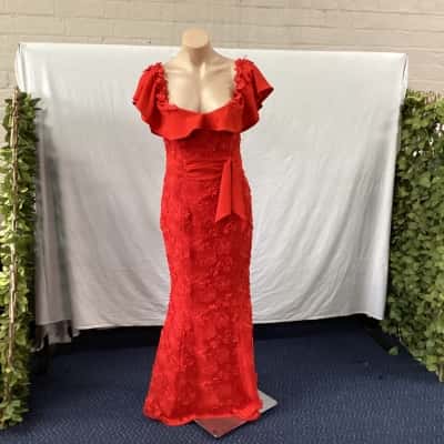 Womens  Size 10 Formal Dress Red 