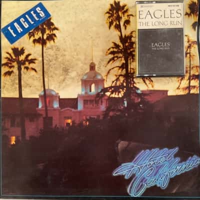 Eagles - Hotel California 12” Vinyl plus bonus The Long Road Home Cassette.