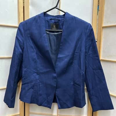 New With Tags DAVID LAWRENCE Women's  Size 10 Morgan Jacket / Blazer / 7/8 Sleeve Length Jacket/ Cropped Jacket Navy Blue  RRP: $259.00 / On Sale: $129