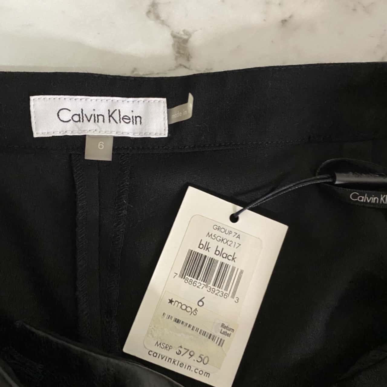 Calvin Klein Black Pants Size 6 US