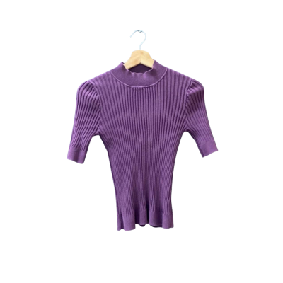 Gorman Size 10 Short Sleeve Top Purple 