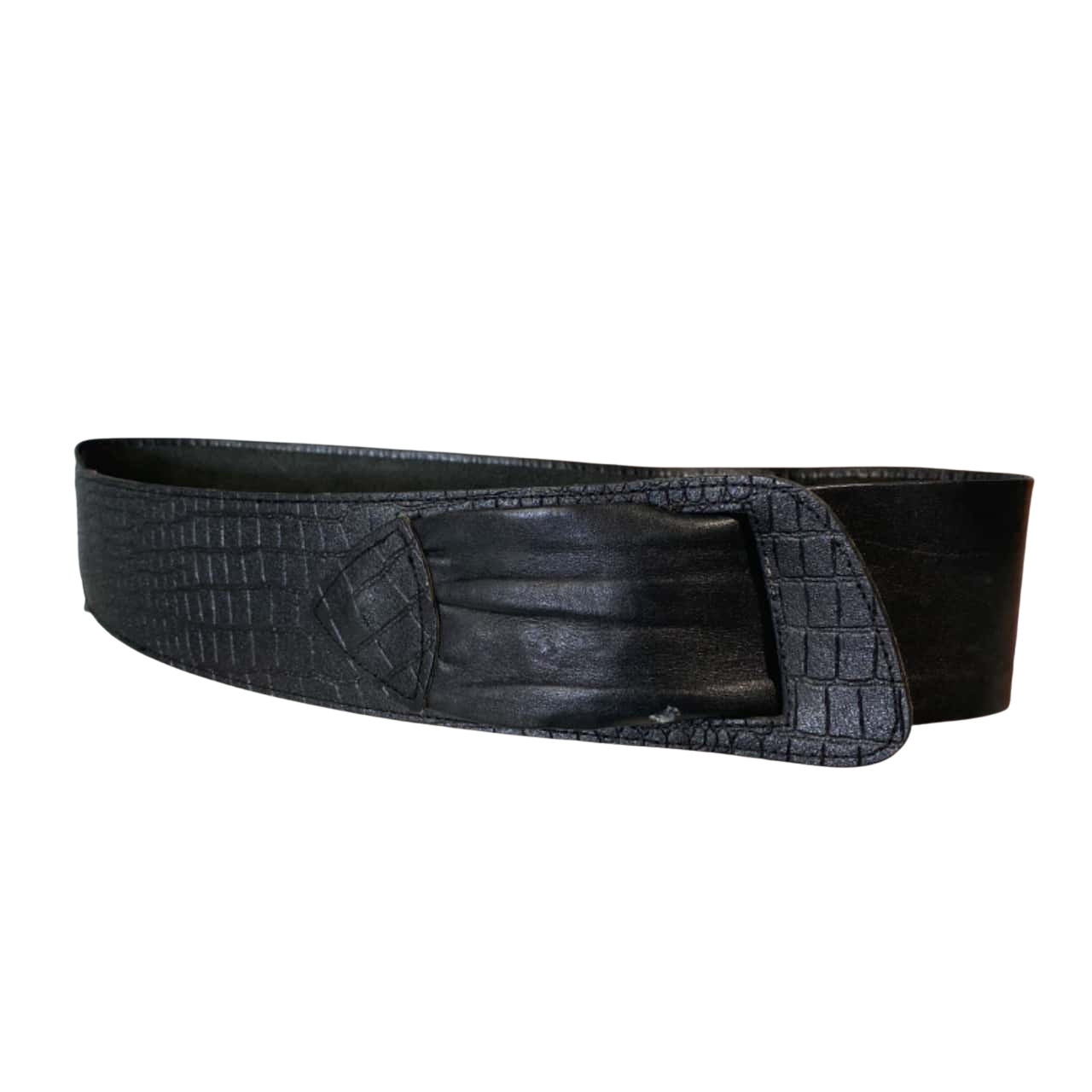 Womens Leather Belt Black (s)