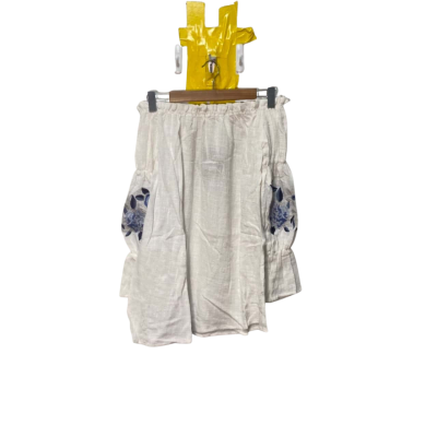 BNWT Girl & The Sun Size S Off-the-shoulder Top Cream / Floral 