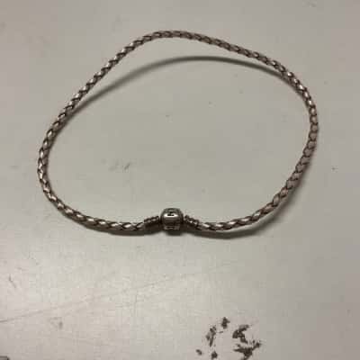 Pandora Womens Choker Necklace Brown / Off White 