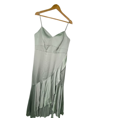 Forever New Womens  Size 16 Shoestring Strap Dress Green 