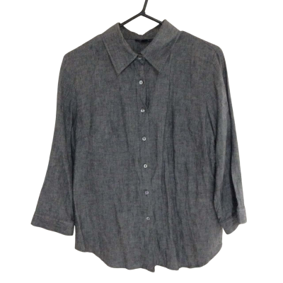 Etre Cecile Mens  Size L Long Sleeve Shirt Grey 