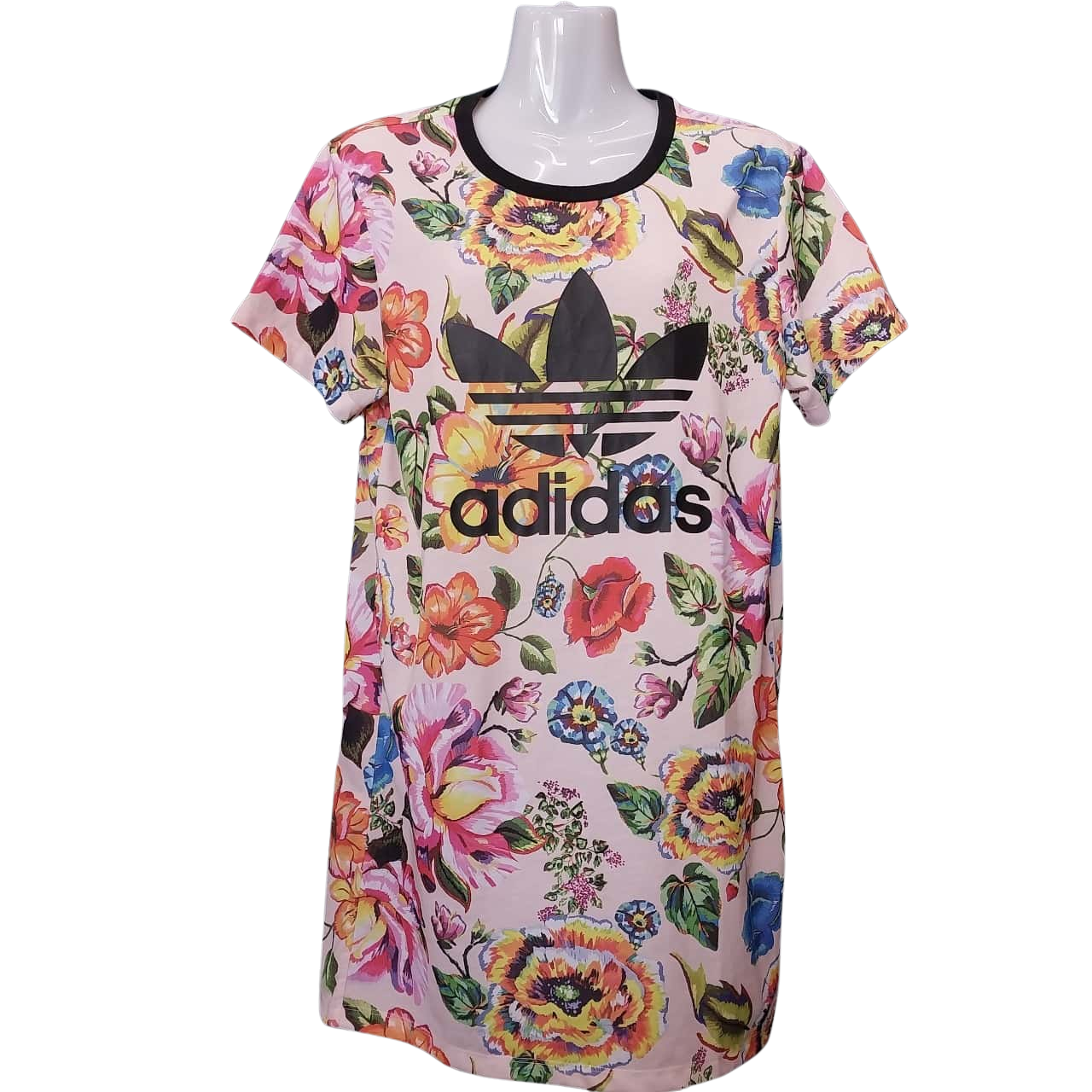 Adidas ladies Short Sleeve TShirts Dress,Size XS, Multicoloured (s)