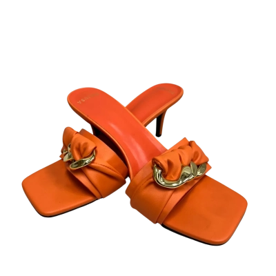 Decjuba Womens Size 40 Heels Bright Orange 