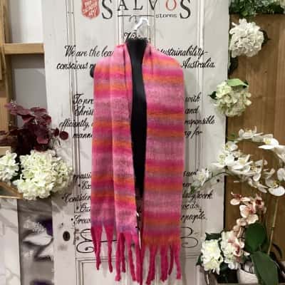 Holiday Life Brand! BNWT RRP $59.95! THE LANA SCARF RASPBERRY! Womens  Size One Size Scarf Orange / Pattern / Pink  