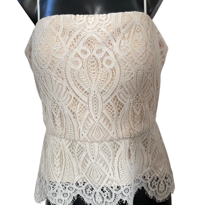 Forever New Womens  Size 14 Singlet Top Cream / White 