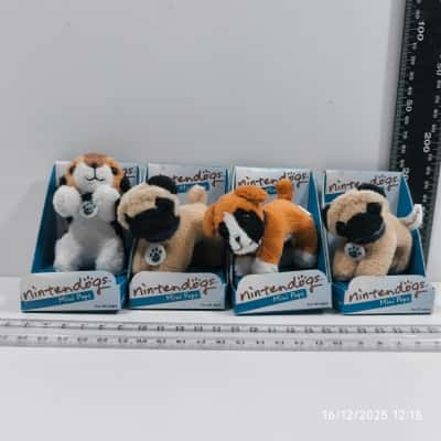 4x Nintendogs Toys PreOwned Rare Collectible 2009
