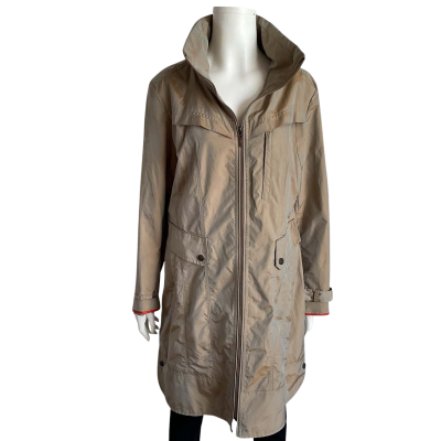 Cole Haan Womens  Size L Tan Raincoat / Trenchcoat