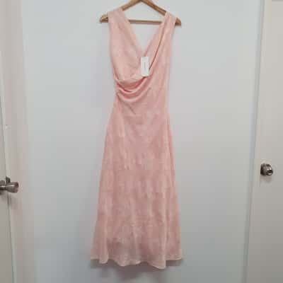  Mon Renn Women's Size 10 Sleeveless Formal Dress Blush Pink - New With Tags