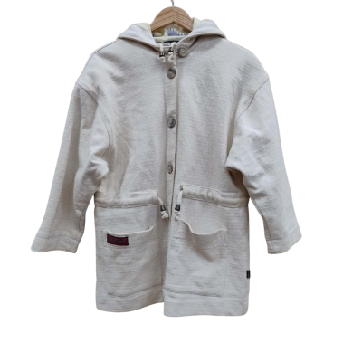 Cheetah Womens Size M Hooded Jacket Cream 