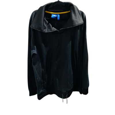 Adidas Mens  Size L Black  Open Neck- Turtle Neck Zip Up Top