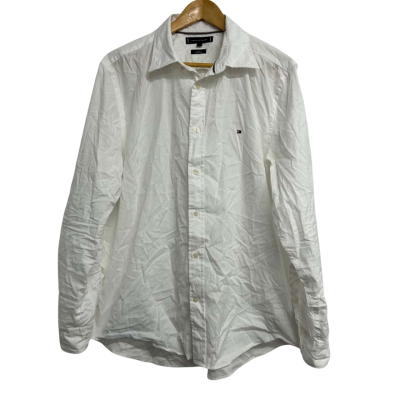 Tommy Hilfiger Mens Size L White Button Up