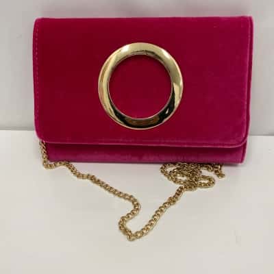 Collette Women's Velvet Purse Pink  