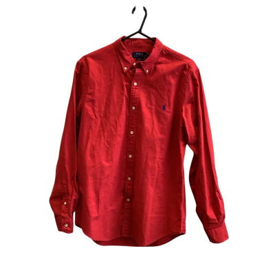 BNWT Polo Ralph Lauren Men's Size L Long Sleeve Shirt Red 