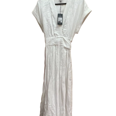Country Road Womens  Size 12 Wrap Midi Dress White 