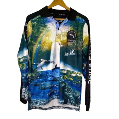 Anglers Edge Mens  Size XS Long Sleeve Top Multicoloured / Pattern 