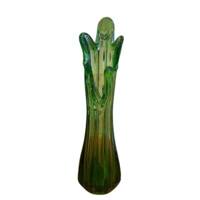 Mid century swung glass vase 