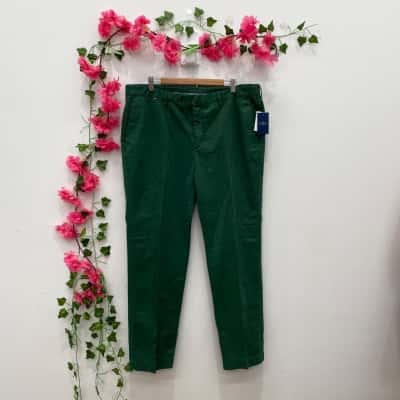 Hackett London Mens  Size 38 Chinos Green 