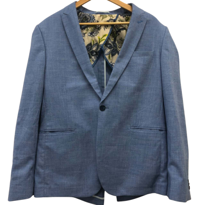 Politix Mens  Size XL Suit Jacket Blue 