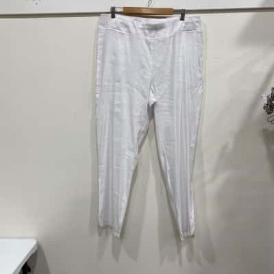 Taking Shape Womens  Size 18 T  High Waisted Pants White 