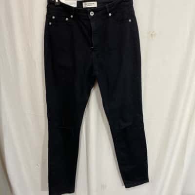 Country Road Size 12 High-Waisted Jeans Black  
