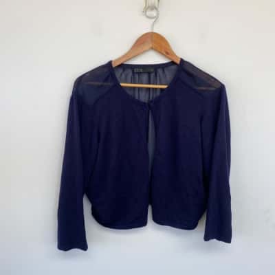 Foil Clothing Navy Blue Cardigan  Size XXL