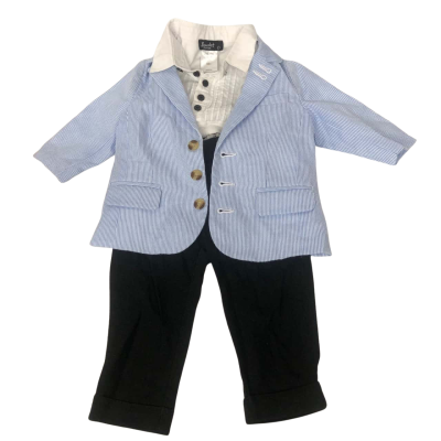 Bardot Set Kids  Size 0 / 00 / 1 Set Black  / Blue / White 
