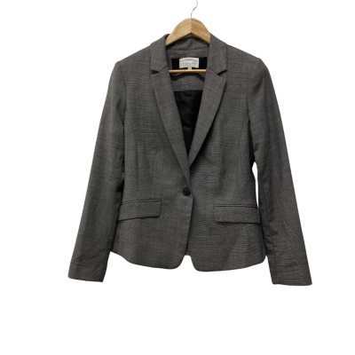 Veronica Maine Womens  Size 10 Blazer Gingham / Grey 