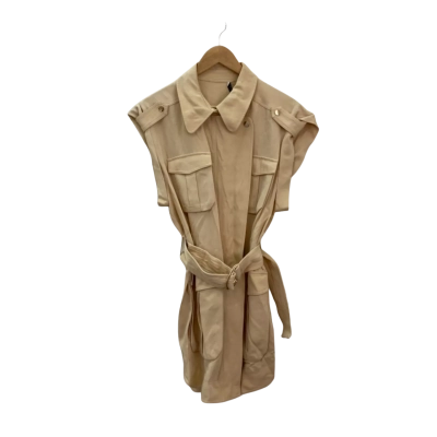 Shona Joy Womens  Size 14 Utility Mini Dress Beige 