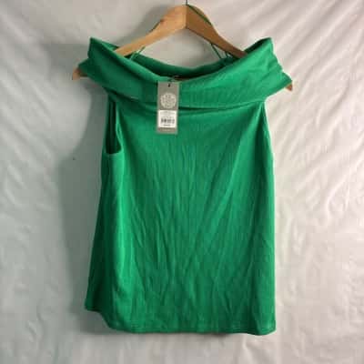 Katies Womens  Size XXL Off-the-shoulder Top Green 