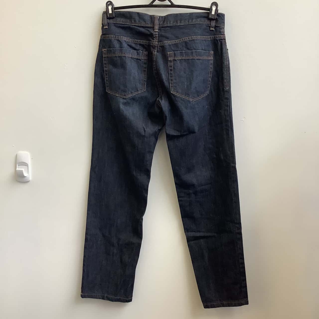 32R L 32 Straight Denim Jeans Blue