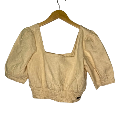 Roxy Womens  Size XS Cropped Top Yellow 