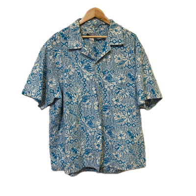 Kona Coast Hawaii Mens Shirt Size XL Blue / Floral / White 