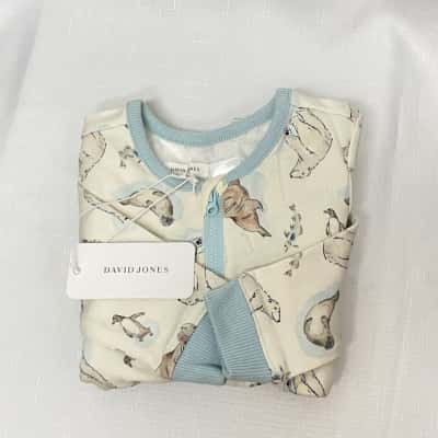 DAVID JONES Size 6-12m Romper (NEW WITH TAG)