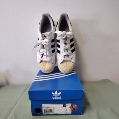 Adidas Mens  Size UK 7.5 / US 8 Black  / White adidas Superstar II - G17070