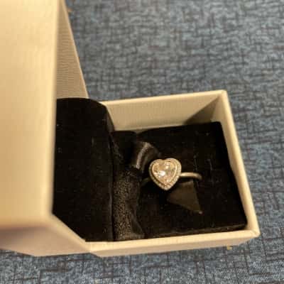 Pandora Womens Ring Silver about a size N