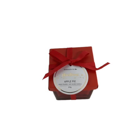 New Frankie & Me Xmas Gift Candle Apple Pie Scented 210G Red #2282-1-PP