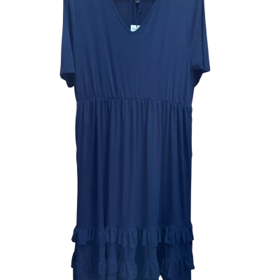 TS Womens  Size 12 Midi Dress Navy Blue 