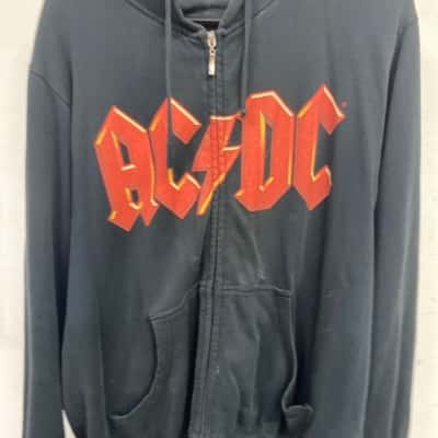AC/DC Mens  Size M Hoodie Black  