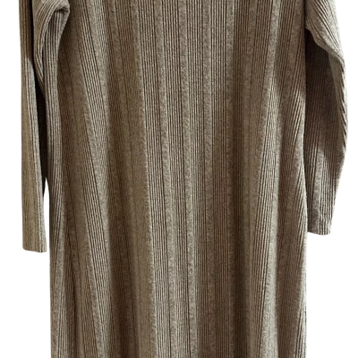  new with tag Women's  Size 12 Casual Dress Beige long sleeve turtle neck