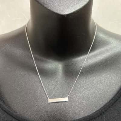  Women's Bar Necklace /Michel Hill /925 Sterling Silver 