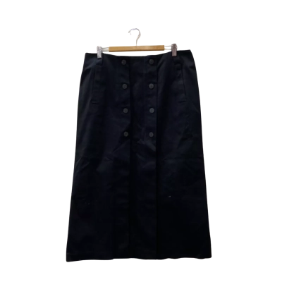 Cue Womens  Size 14 Midi Skirt Black  