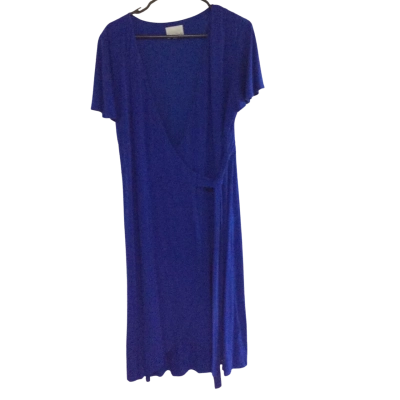 Phase Eight Womens  Size 18 Bodycon Dress / Short Sleeve Dress  Blue 